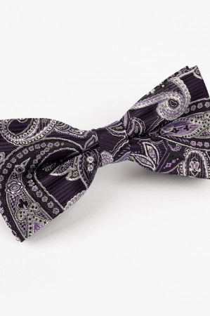 Papion mov cu paisley argintiu [2]