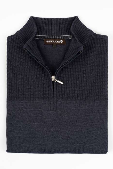 Pulover barbati regular fit navy [2]