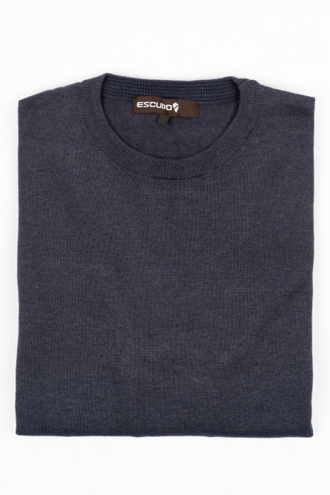 Pulover barbati slim fit bleumarin [2]