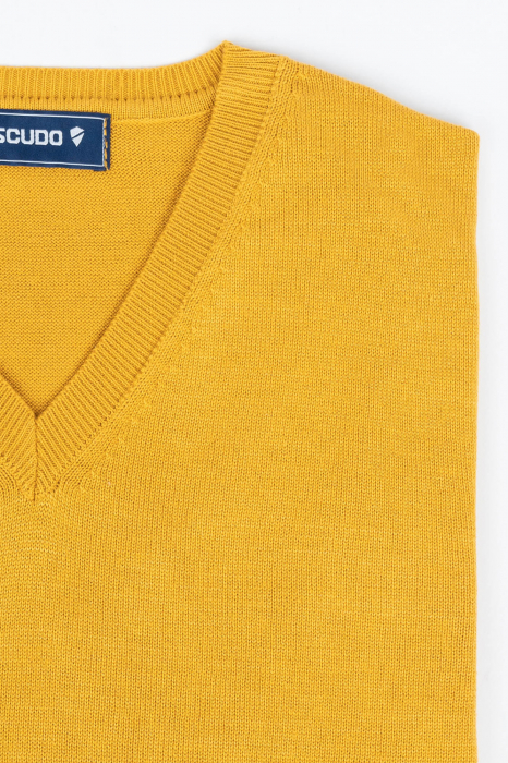 Pulover regular ocru cu anchior [3]