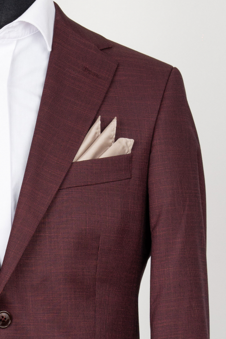 Sacou barbati visiniu-pepit slim fit [2]