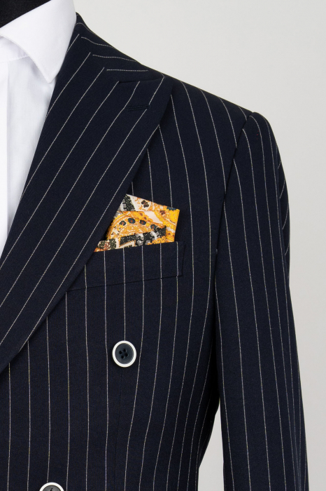 Sacou barbati bleumarin-dungi slim fit [2]