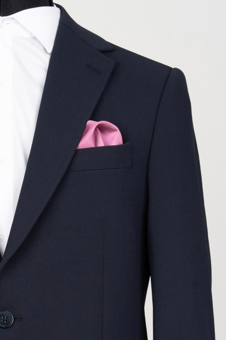 Sacou barbati slim fit bleumarin - structurat [2]