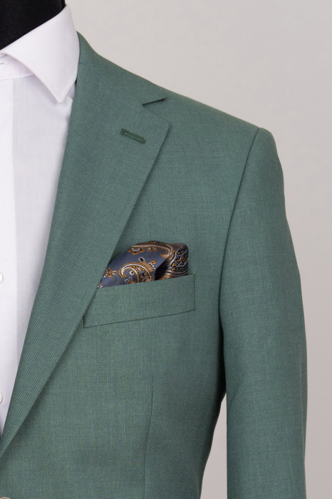 Sacou barbati slim fit verde-deschis [2]
