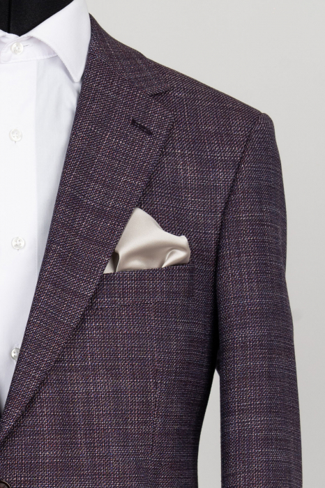 Sacou barbati slim fit mov-pepit - Talia 2 [2]