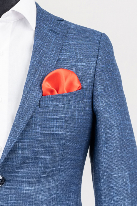 Sacou bleumarin pepit slim [2]