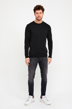 Imbracaminte Barbati - Pulover slim fit negru