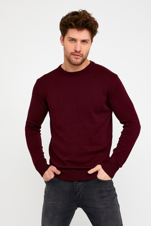Pulover slim burgund-visiniu [1]
