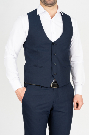 Veste - Vesta barbati slim fit  bleumarin