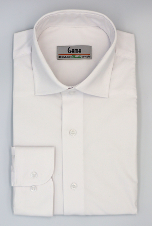 Camasi regular fit - Camasa barbati regular fit alba cu BAMBUS