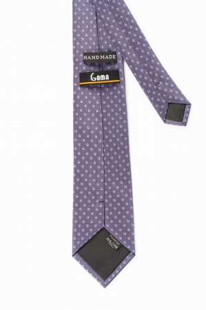 Cravata mov cu imprimeu abstract lila [2]