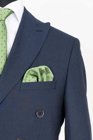 Costum slim bleumarin cu doua randuri de nasturi [2]