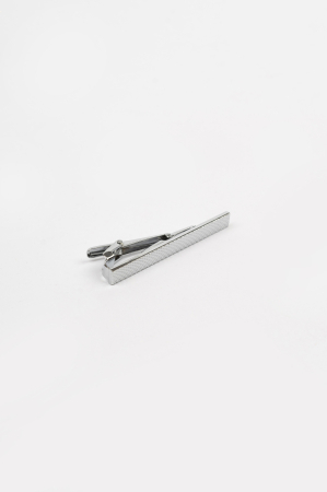 Curele - Ac de cravată argintiu clasic GAMA – design minimalist, 6 cm