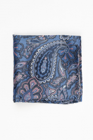 Batista albastra cu model floral alb si roz [1]