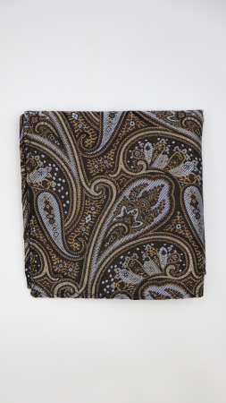 Batista cu model paisley maro închis, bej și accente bleu [1]