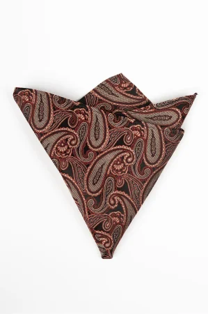 Batista matase cu paisley rosu [0]