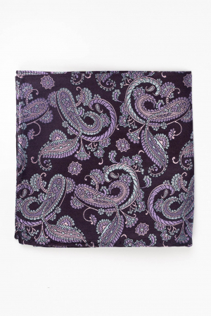 Batista matase naturala mov cu imprimeu gri si roz [1]