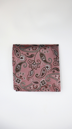 Batista roz pal cu model paisley maro închis [1]