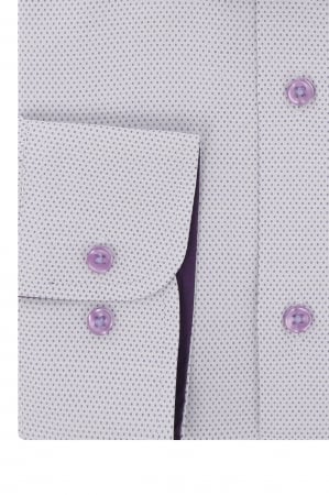 Camasa barbati slim fit cu picouri lila [1]