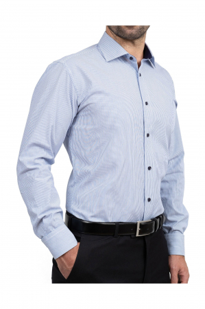 Camasa barbati alba cu dungi regular [0]