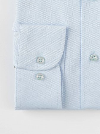 Camasa barbati bleu cu model in tesatura [2]