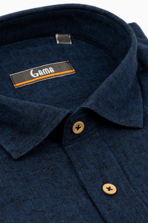 Camasa barbati casual regular navy din in [2]