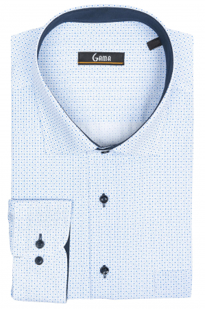 Camasa barbati regular cu cercuri albastre [0]