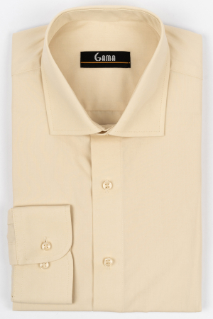 Camasi barbati - Camasa barbati slim fit bej