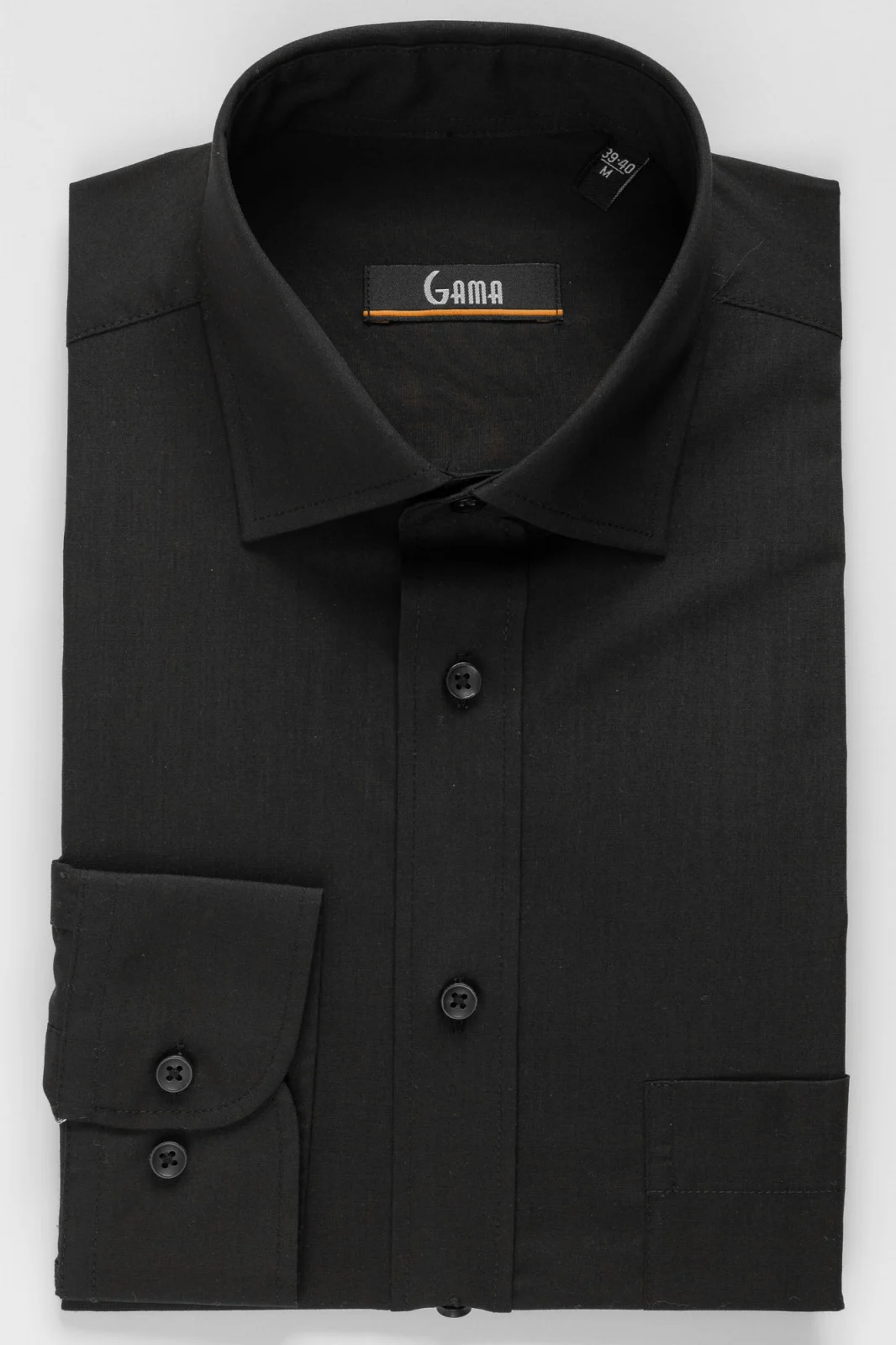 Camasi barbati - Camasa barbati REGULAR fit neagra PREMIUM