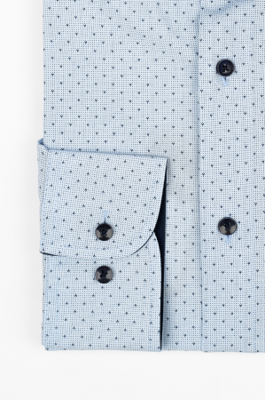 Camasa barbati slim fit bleu cu imprimeu bleumarin [1]
