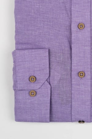 Camasa barbati regular fit mov din in PREMIUM - guler tunica [3]