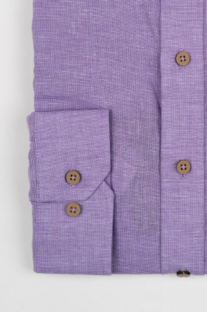 Camasa barbati slim fit mov din in PREMIUM - guler tunica [3]