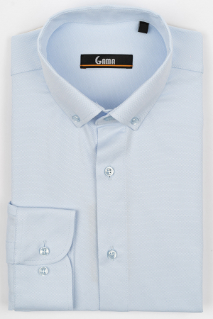 Camasi barbati - Camasa barbati regular fit  bleu Oxford