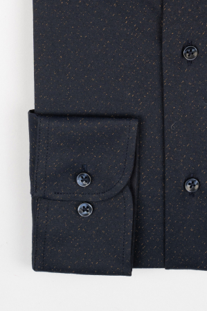 Camasa barbati regular fit bleumarin cu imprimeu maro CONFORT [1]