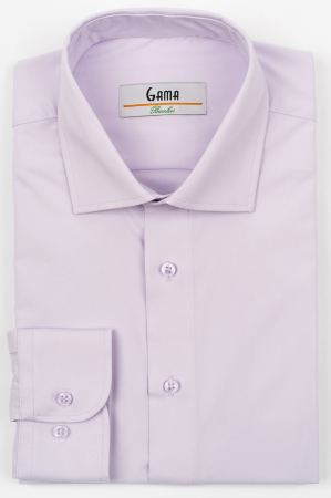 Camasi clasice - Camasa barbati regular fit lila cu BAMBUS