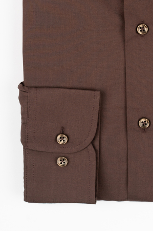 Camasa barbati regular fit maro CONFORT [2]