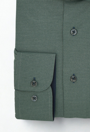 Camasa barbati regular fit verde cu imprimeu navy [1]