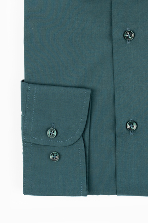 Camasa barbati regular fit verde-padure CONFORT [2]