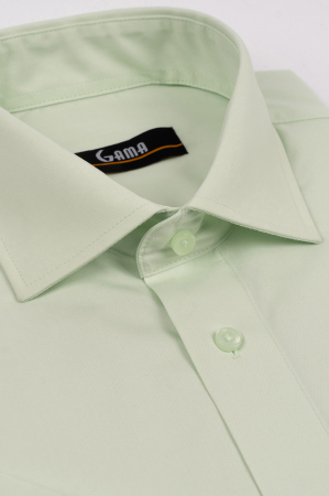 Camasa barbati regular fit verde pal cu maneca scurta [1]