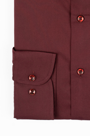 Camasa barbati regular fit visiniu-bordo CONFORT [2]