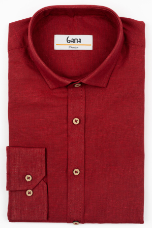 Camasa barbati slim fit visinie din in PREMIUM - guler clasic [2]