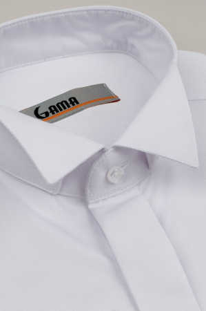 Camasa barbati slim fit alba cu guler pentru papion CONFORT [1]
