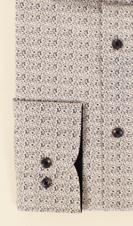 Camasa barbati slim fit alba cu imprimeu  bleumarin [1]