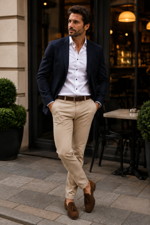 Camasa barbati slim fit alba cu nasturi negri