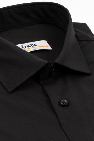 Camasa barbati slim  fit neagra cu BAMBUS [2]