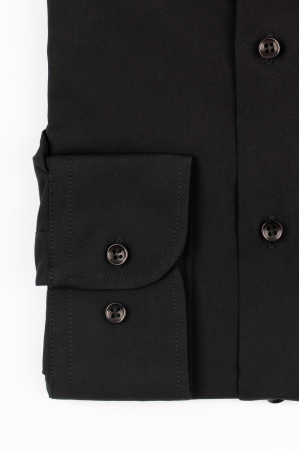 Camasa barbati slim  fit neagra cu BAMBUS [1]