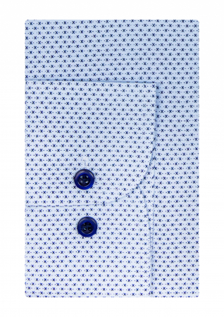 Camasa bleu regular cu imprimeuri mici [2]