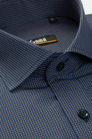 Camasa casual slim bleumarin cu carouri [1]