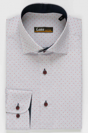 Camasa casual slim fit cu imprimeuri [3]