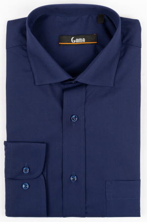 Camasi barbati - Camasa clasica regular bleumarin